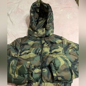 Kids Camouflage Hooded Jacket